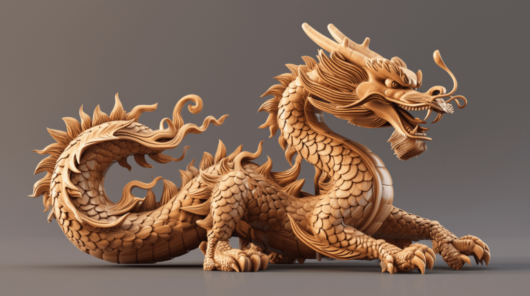 wooden dragon