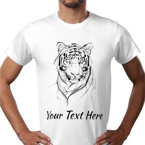 Custom tiger t shirt