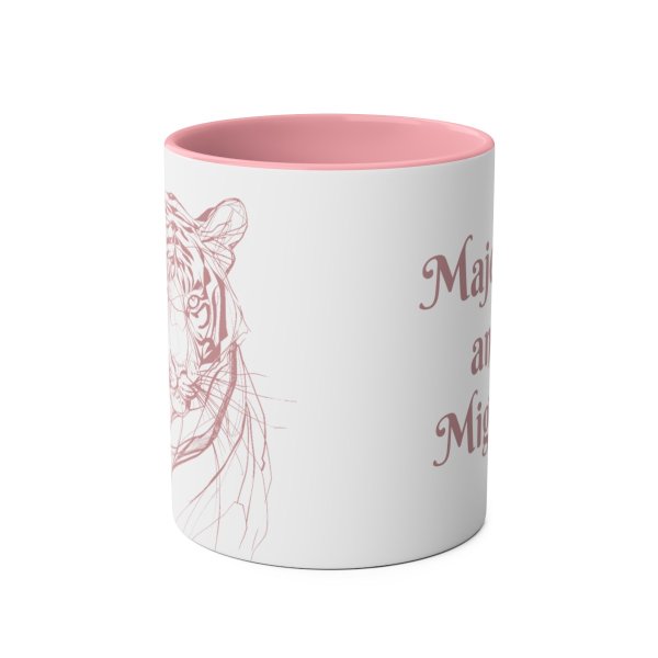 Personalized Tiger Two-Tone Coffee Mugs, 11oz - Image 11