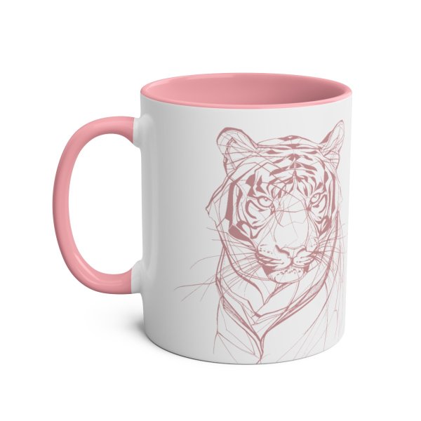 Personalized Tiger Two-Tone Coffee Mugs, 11oz - Image 12