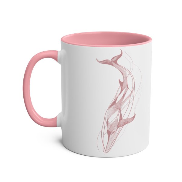 Personalized Whale Two-Tone Coffee Mugs, 11oz - Image 12