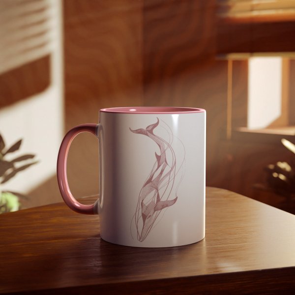 Personalized Whale Two-Tone Coffee Mugs, 11oz - Image 18