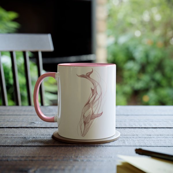 Personalized Whale Two-Tone Coffee Mugs, 11oz - Image 19