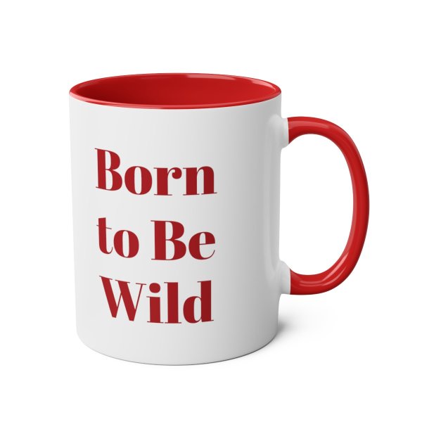 Personalized Tiger Two-Tone Coffee Mugs, 11oz - Image 24