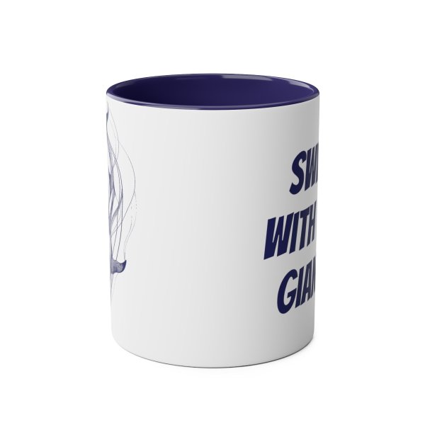 Personalized Whale Two-Tone Coffee Mugs, 11oz - Image 3