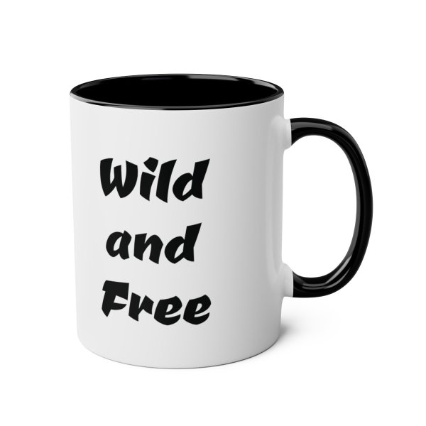 Personalized Tiger Two-Tone Coffee Mugs, 11oz - Image 4