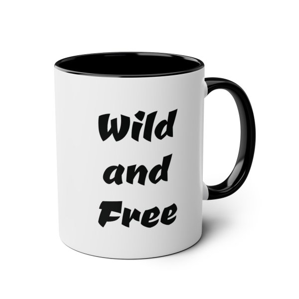 Personalized Tiger Two-Tone Coffee Mugs, 11oz - Image 5