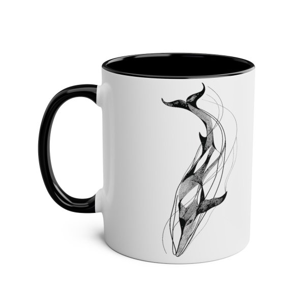 Personalized Whale Two-Tone Coffee Mugs, 11oz - Image 32