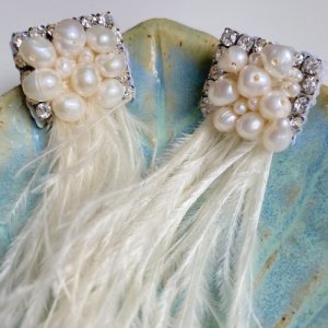 handmade pearl earrings