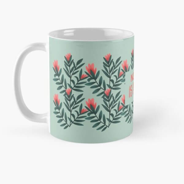 Normal is Boring Floral mug