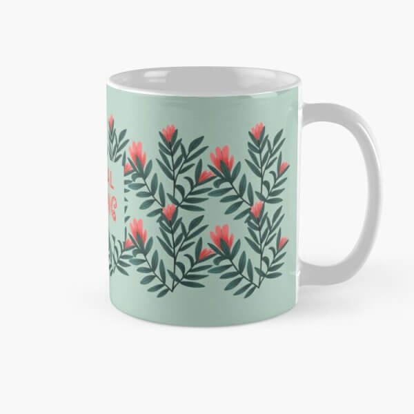 Normal is Boring Floral mug