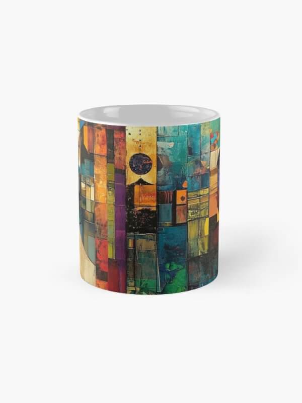 Colourful Contemporary Abstract Art mug