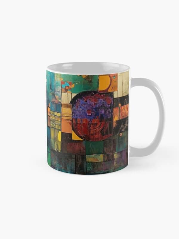 Colourful Contemporary Abstract Art mug