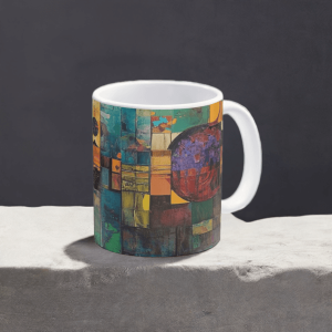 Colourful Contemporary Abstract Art mug