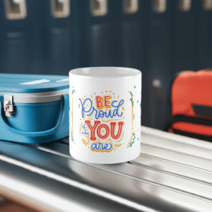 Be Proud of Who You Are - motivation mug