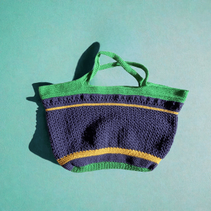 Large handmade crochet tote bag