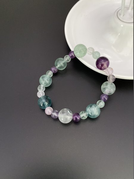 Fluorite Crystal Bracelet: Clarity, emotional healing, focus