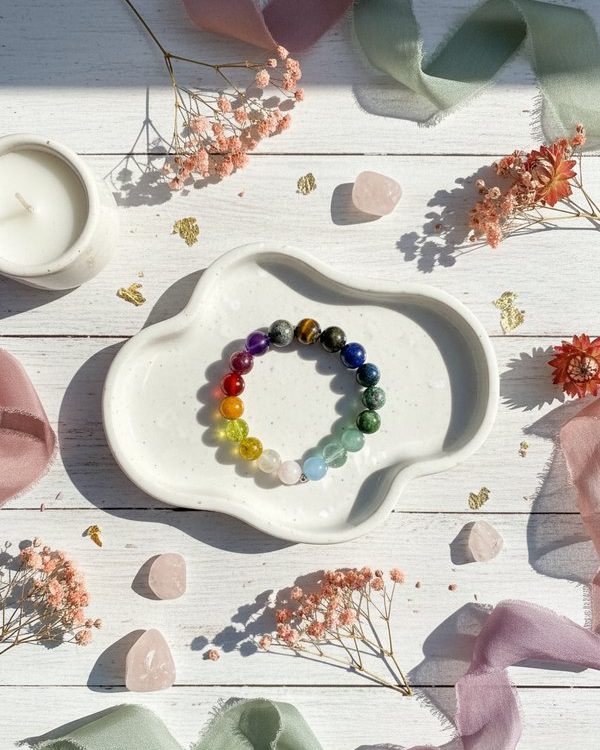 Fancy Agate Crystal Bracelet: Protection, grounding, balance (Copy)