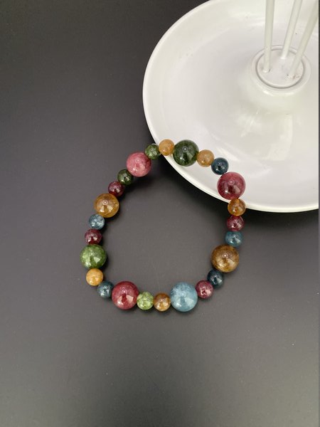 Tourmaline Crystal Bracelet: Protection, grounding, balance, Creativity & Focus, Self-Confidence, Emotional Well-being
