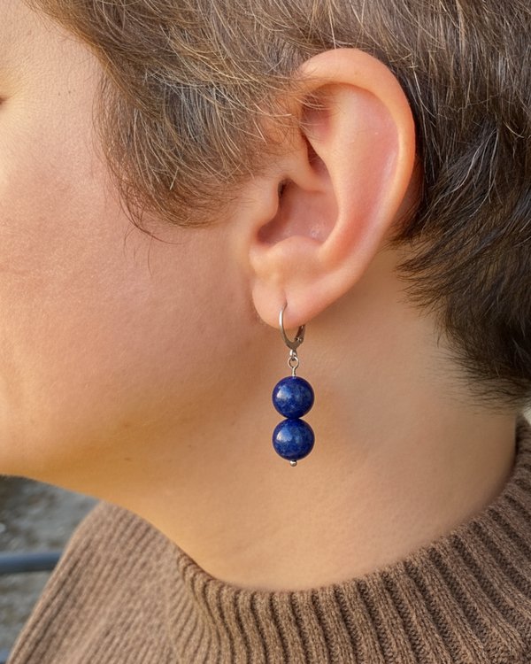 Lapis Lazuli Gemstone Earrings: Spiritual Protection and Intuition