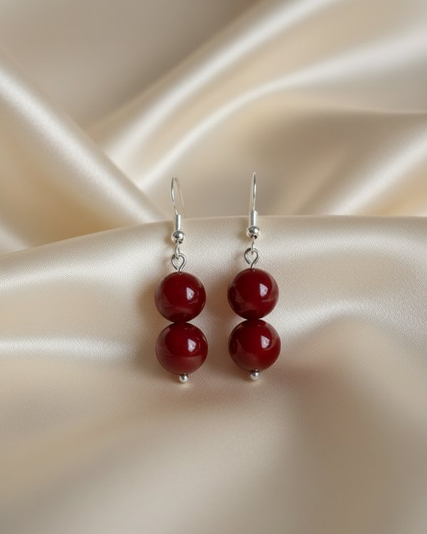 Red Carnelian Crystal Earrings – Creativity, motivation, vitality