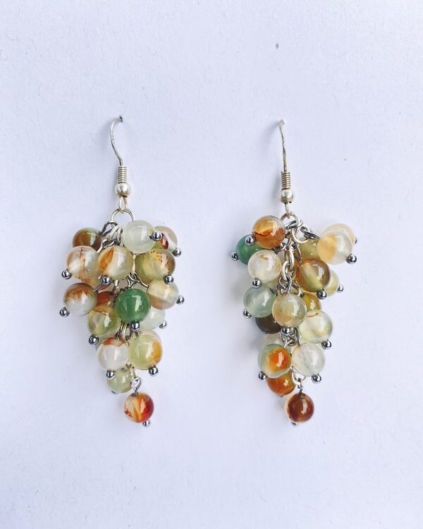 agate_grape_earrings_1_woo agate cluster earrings starling silver