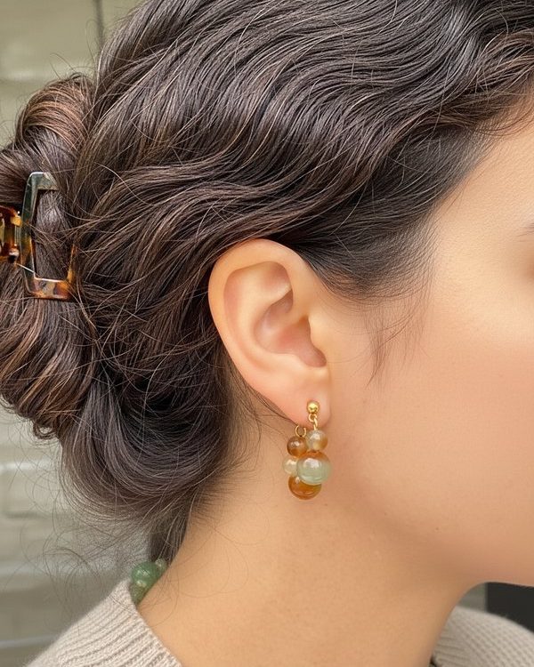 Agate Hoop Earrings: Grounding, productivity, awareness