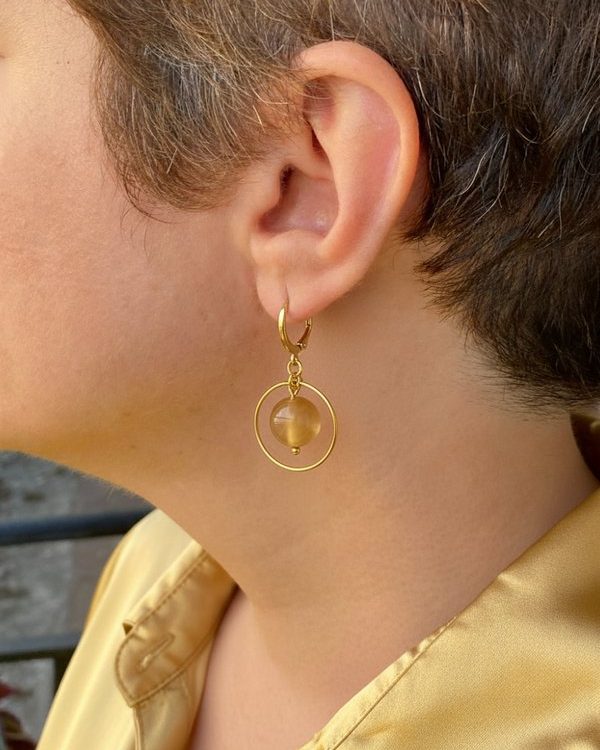 Agate Gemstone Earrings: Stability, healing, protection