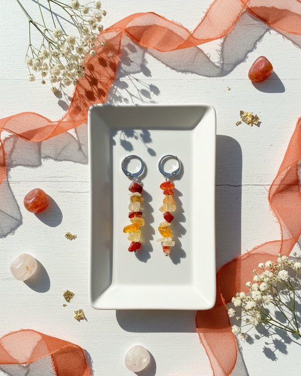 Carnelian Agate Earrings