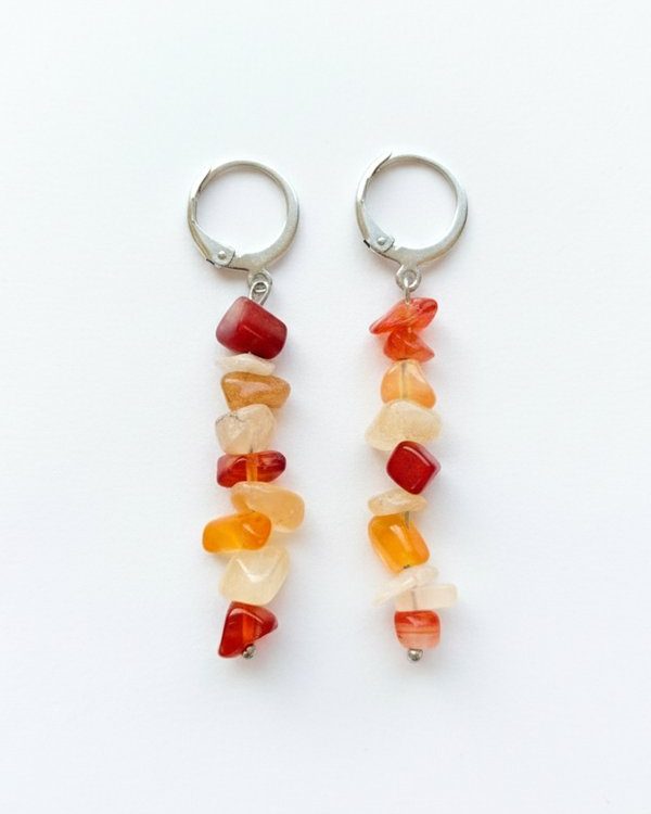 Carnelian Agate Earrings