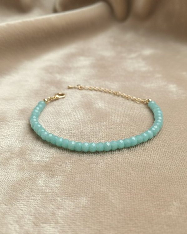 Handmade Adjustable Amazonite Gemstone Bracelet Jewellery for women
