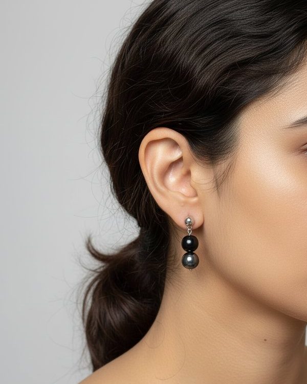 Black Tourmaline & Hematite Earrings: Shield against negative energies