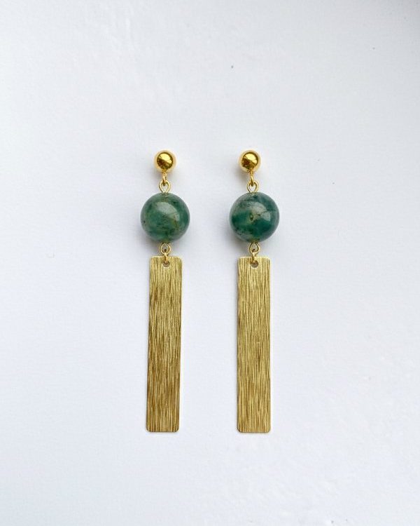 Moss Agate Earrings