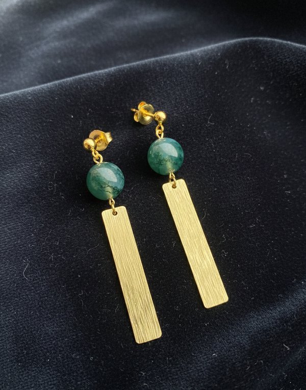 Moss Agate Earrings