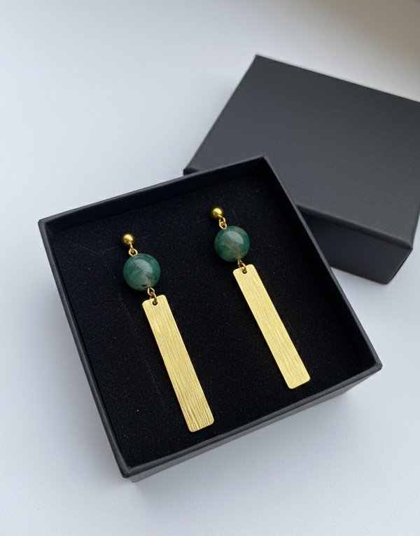 Moss Agate Earrings