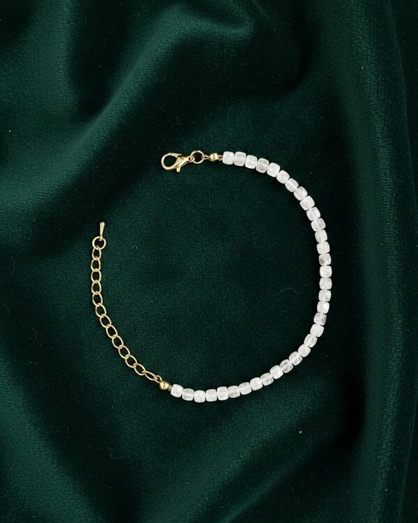 Handmade Adjustable Natural Moonstone Gemstone Bracelet Jewellery