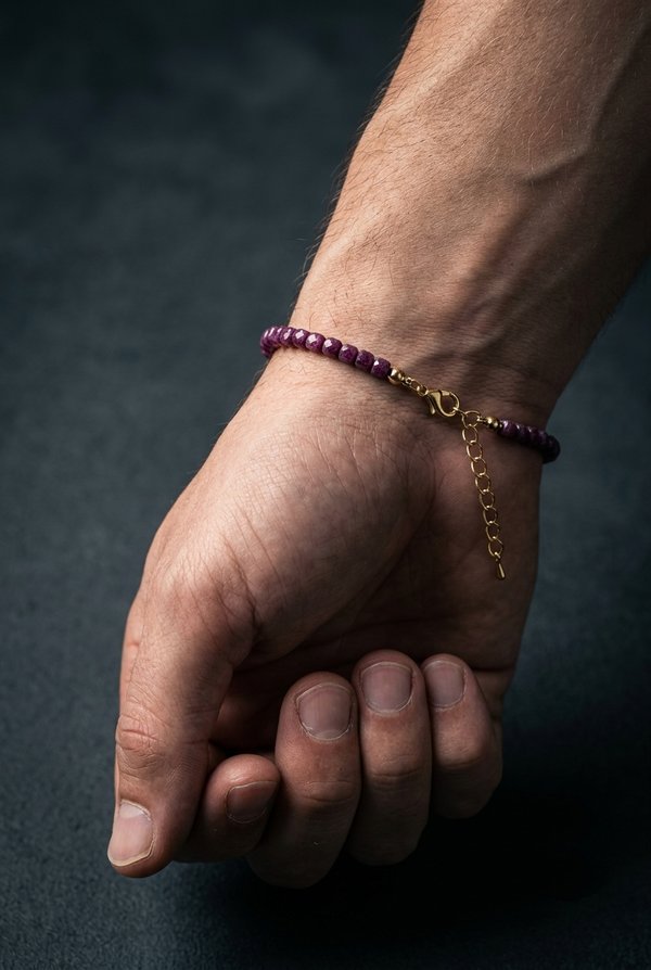 ruby bracelet for men