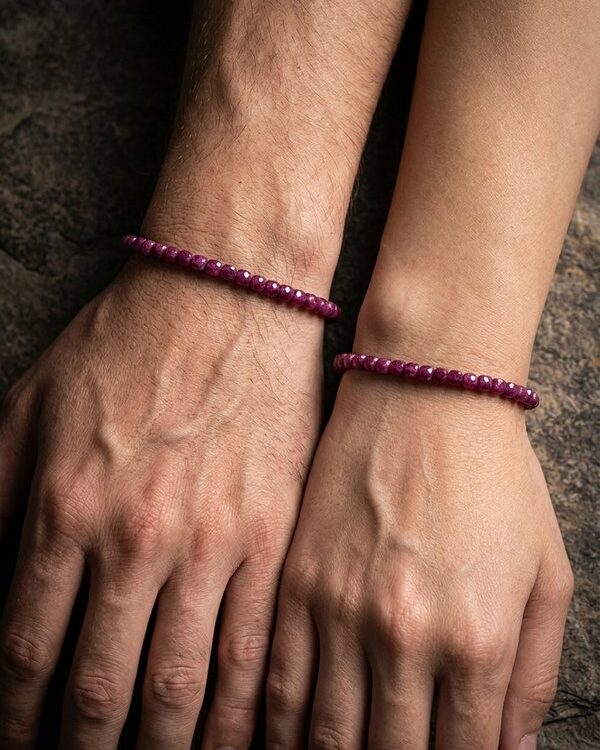 unisex ruby bracelet