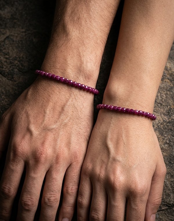 unisex ruby bracelet