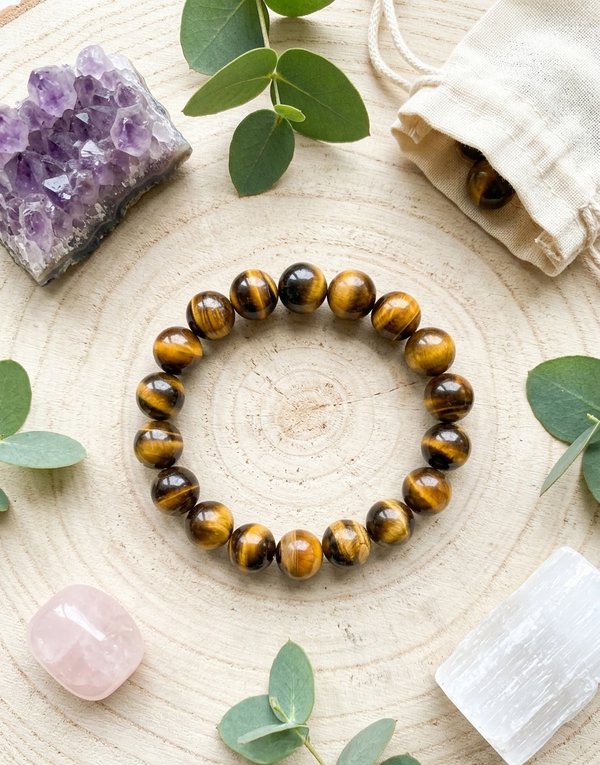 Father's Day Gift for Dad | Tiger's Eye Crystal Bracelet | Courage - Confidence