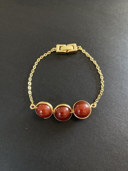 Red Carnelian Bracelet MIKAEL | Sacral Chakra | Courage Creativity and Passion | Gift