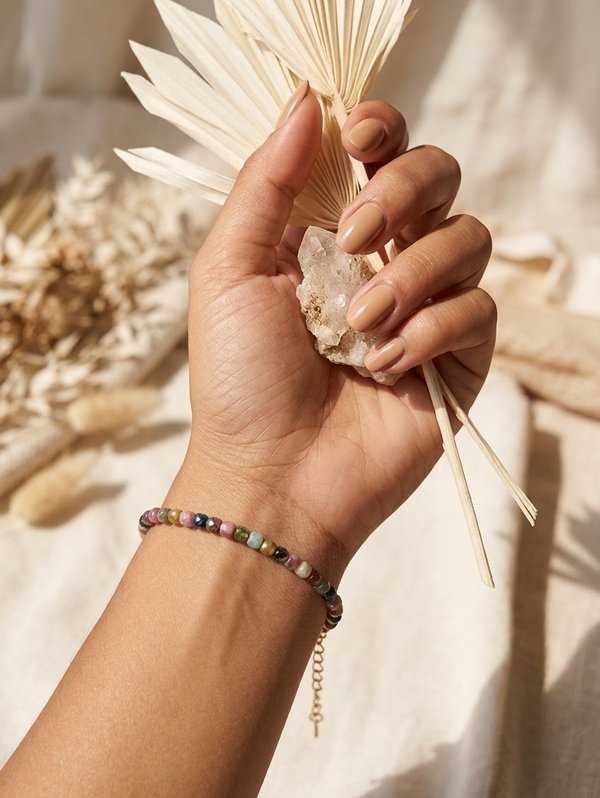 Dainty Rainbow Tourmaline Bracelet SERAPH - Image 7