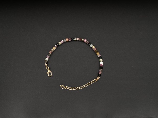 Dainty Rainbow Tourmaline Bracelet SERAPH - Image 4