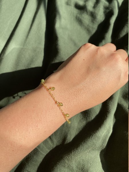 Peridot Adjustable Bracelet