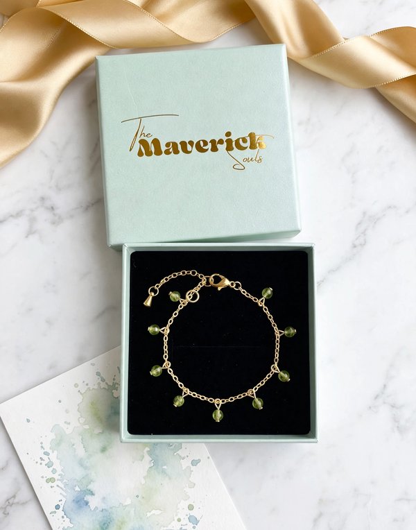 peridot bracelet