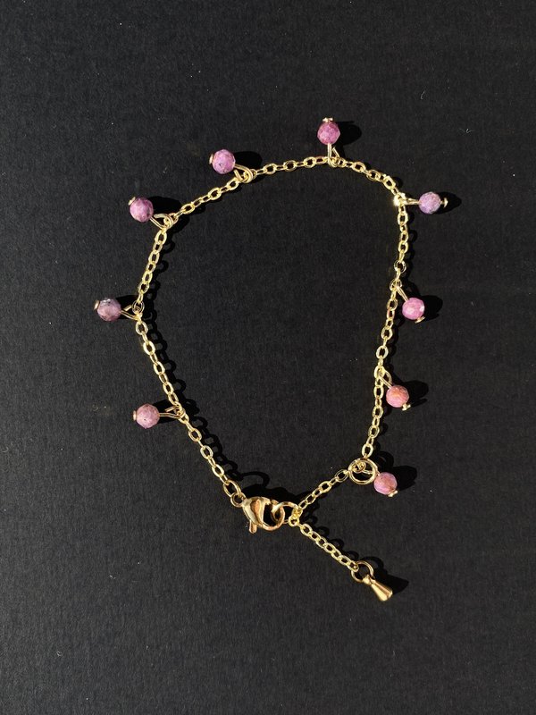 Pink Opal Adjustable Bracelet ARIEL (Copy)
