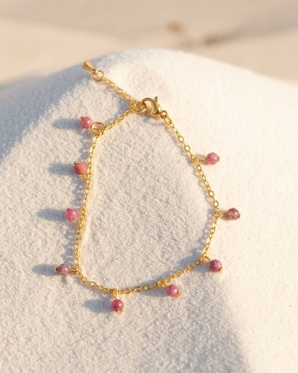 Ruby ARIEL Adjustable Bracelet_6_woo Pink Opal Adjustable Bracelet ARIEL (Copy)