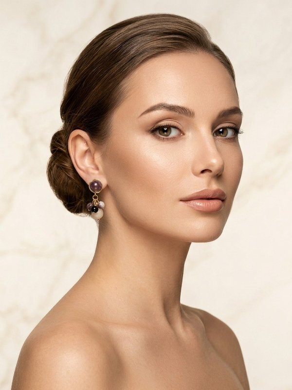 Multicolour Tourmaline Cluster Earrings RAPHAEL | 3A Natural Gemstone | October Birthstone Gift
